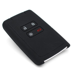 Coque en silicone Finest-Folia - Pour clé de voiture à 4 boutons Noir