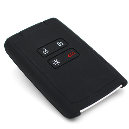 Coque en silicone Finest-Folia - Pour clé de voiture à 4 boutons Noir