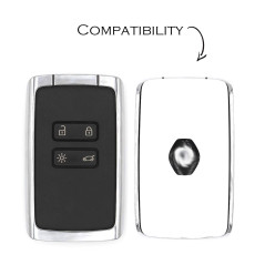 Coque en silicone Finest-Folia - Pour clé de voiture à 4 boutons Noir