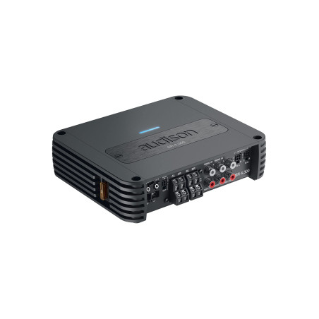Audison SR 4.300 340W 4 canaux Classe D Amplificateur (4X 85W (4Ω) | 4X 130W (2Ω) | 1000W (1Ω) / HPF/LPF/Full/Bass Boost)