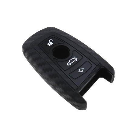 EMSea Étui de Protection pour Clé de Voiture à 4 Boutons Compatible avec B-M-W 1 3 4 5 6 7 Series Housse de Porte-Clés en Silico