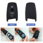 EMSea Étui de Protection pour Clé de Voiture à 4 Boutons Compatible avec B-M-W 1 3 4 5 6 7 Series Housse de Porte-Clés en Silico EMSea Étui de Protection pour Clé de Voiture à 4 Boutons Compatible avec B-M-W 1 3 4 5 6 7 Series Housse de Porte-Clés en Silico