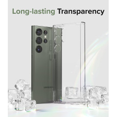 Ringke Compatible avec Coque Samsung Galaxy S23 Ultra 5G [Fusion] Transparente Clear Rigide Polycarbonate Back TPU Souple Bumper