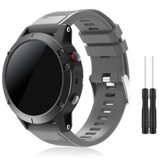 TOPsic Bracelet Fenix 5/Fenix 5 Plus, Bracelet de Montre 22mm Bande Remplacement en Silicone pour Fenix 5/5 Plus/Fenix 6/6 Pro/F