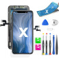 QTlier Écran de Rechange pour iPhone X 5.8", LCD Écran Tactile Digitizer Assembly avec Kit De Réparation Complet + Protecteur D' QTlier Écran de Rechange pour iPhone X 5.8", LCD Écran Tactile Digitizer Assembly avec Kit De Réparation Complet + Protecteur D'