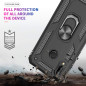 LeYi Coque pour Xiaomi Redmi Note 7/Note 7 Pro avec [2 Verre Trempé], Anneau Support Double Couche Renforcée Défense Bumper Anti
