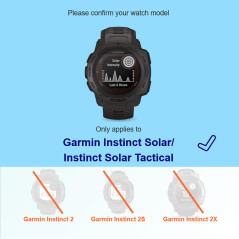 iDaPro Protection d'Ecran pour Garmin Instinct Solar Tactical/Instinct Tactical/Instinct(ne pour Instinct 2/2S/2X/3/E) Verre Tre