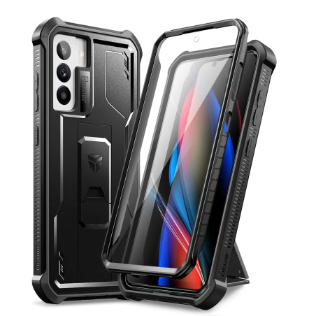 Dexnor Coque pour Samsung Galaxy S21 FE 5G 6,4" avec Protecteur d'écran Intégré Armure de Qualité Heavy Duty Avant et Arrière 36