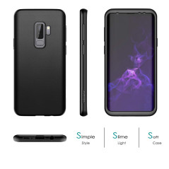 SURITCH Coque Samsung Galaxy S9 Plus Silicone 360 Degrés Bumper Souple Integrale Antichoc Etui Case De Protection Avant et Arriè