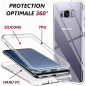 COQTEL® Coque pour Samsung Galaxy S8 360° Transparente Double Protection intégrale en Silicone TPU Antichoc protège écran COQTEL® Coque pour Samsung Galaxy S8 360° Transparente Double Protection intégrale en Silicone TPU Antichoc protège écran