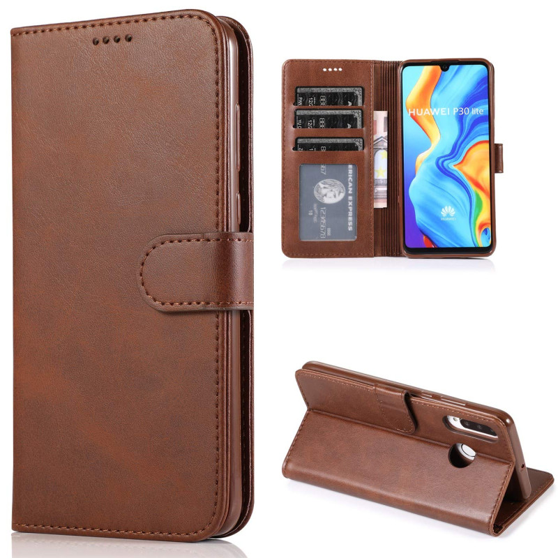 CTIUYA Coque pour Huawei P30 Lite, Étui Flip Case en Cuir Portefeuille Coque à Rabat Housse avec Porte Carte Magnétique Antichoc CTIUYA Coque pour Huawei P30 Lite, Étui Flip Case en Cuir Portefeuille Coque à Rabat Housse avec Porte Carte Magnétique Antichoc