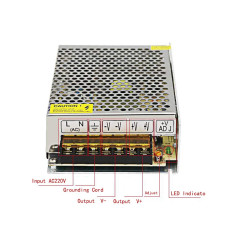 5V 5A Alimentation à découpage,25W Transformateur de Tension,Convertisseur de Commutation d'alimentation pour LED Ruban, PC Port