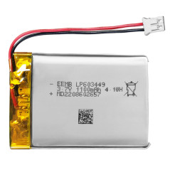 EEMB Batterie Lithium polymère 3,7V 1100mAh 603449 Batterie Rechargeable lipo avec connecteur JST avec VXI Blue Parrott - vérifi