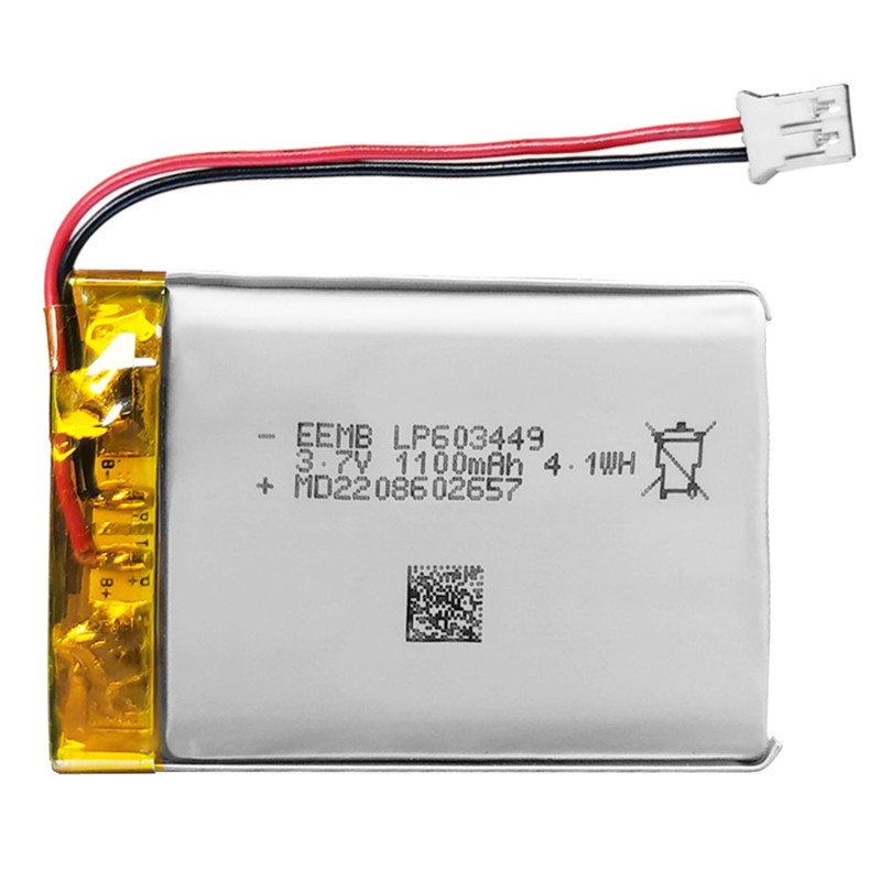 EEMB Batterie Lithium polymère 3,7V 1100mAh 603449 Batterie Rechargeable lipo avec connecteur JST avec VXI Blue Parrott - vérifi EEMB Batterie Lithium polymère 3,7V 1100mAh 603449 Batterie Rechargeable lipo avec connecteur JST avec VXI Blue Parrott - vérifi