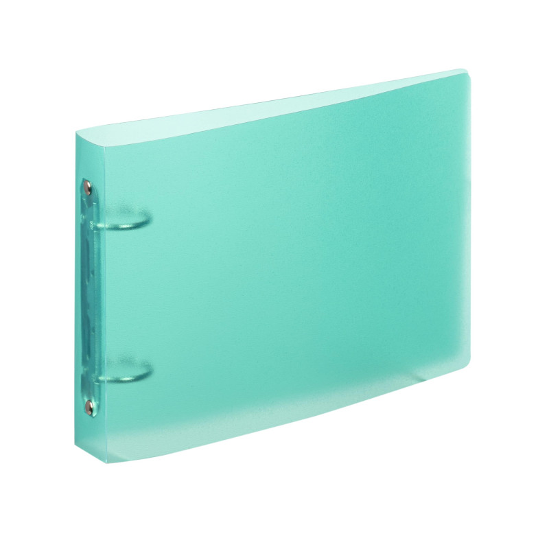 Viquel - Classeur à fiches Bristol 14,8x21cm souple et résistant - 2 anneaux - Format A5 (25x16,5cm) - Vert turquoise translucid Viquel - Classeur à fiches Bristol 14,8x21cm souple et résistant - 2 anneaux - Format A5 (25x16,5cm) - Vert turquoise translucid