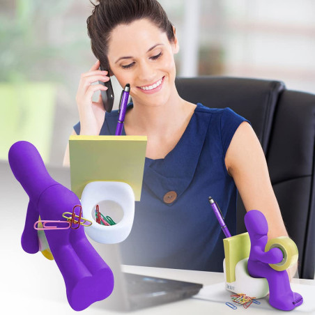 Le Butt Station Fournitures de Bureau - Dévidoir de Ruban Amusant - Porte Accessoires de Bureau Rigolo et Sympa avec Rouleau de 