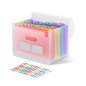 ThinkTex Trieur A4, 12 Compartiments Trieur Document, Rangement Papier Administratif, Range Document avec Intercalaire, Support ThinkTex Trieur A4, 12 Compartiments Trieur Document, Rangement Papier Administratif, Range Document avec Intercalaire, Support