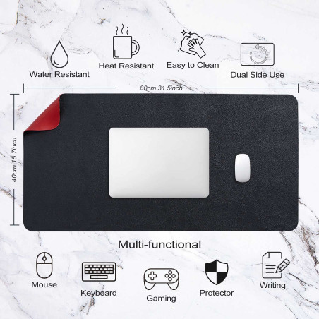 Tapis de Souris Grand, DOBAOJIA sous Main Bureau XL, Mouse Pad Mat Prolongé, Tapis de Portable, Tableau d'Écriture, Buvard de Bu