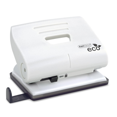 Rapesco 1522 Perforatrice ECO 2-Trous, Capacité de 22 Feuilles, Blanc