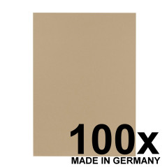 Falken - Réf. 80004153002F - Carton de 100 chemises en carte recyclée A4 - Gris