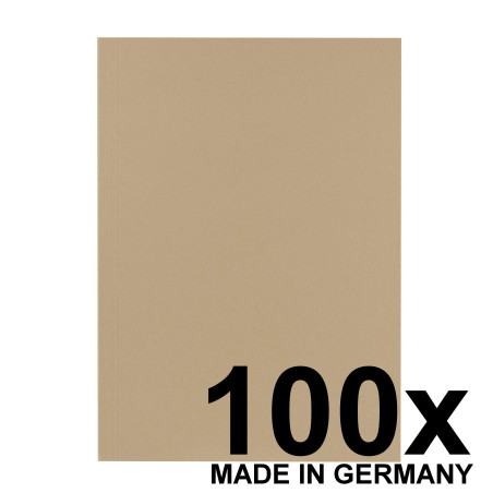Falken - Réf. 80004153002F - Carton de 100 chemises en carte recyclée A4 - Gris
