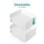 Corbeille à courrier empilable Stable-Bac à courrier - Organisateur de Bureau - Porte-Documents A4(Blanc-4 couches) Corbeille à courrier empilable Stable-Bac à courrier - Organisateur de Bureau - Porte-Documents A4(Blanc-4 couches)