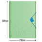 Leitz Chemise 3 Rabats A4 pouvant contenir jusqu'à 150 Feuilles A4, Fermeture Élastique, Plastique souple, Vert, Urban Chic, 46 Leitz Chemise 3 Rabats A4 pouvant contenir jusqu'à 150 Feuilles A4, Fermeture Élastique, Plastique souple, Vert, Urban Chic, 46