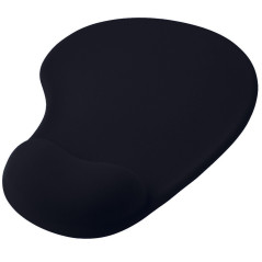 OcioDual Tapis de Souris Repose Poignet, Mouse Pad avec Support en Gel, Tapis Souris Ergonomique Tissu Doux, Tapis de Souris Noi
