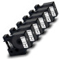 Pristar 6x 12mm Compatible Ruan pour 45013 S0720530 pour Noir sur Blanc Dynmo LabelManager 160 280 210D 360D 420P PnP LabelWrite