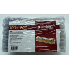ceconcept l100tc020 pacchetto di 100 Custodie moneta 0,20 Euro, 100 Pezzi