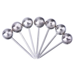 Carte de Voyage Push Pins avec 1/8 Pouces Point de Tête Et D'acier, 400 Pack (Argenté)