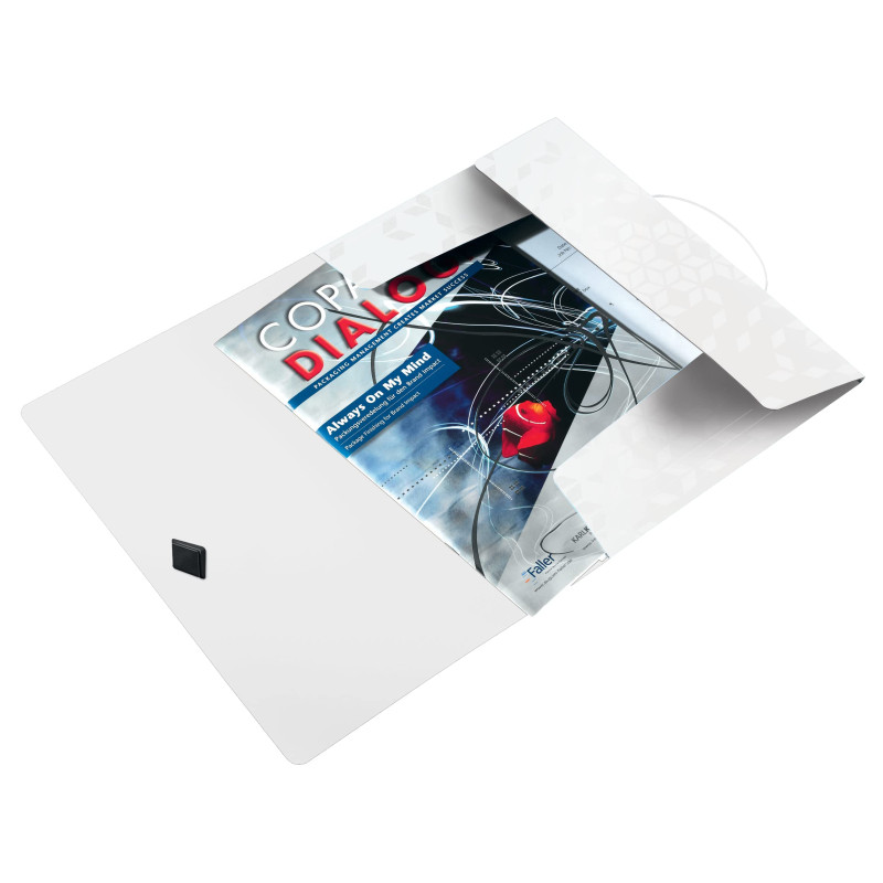 Leitz Chemise 3 Rabats, Contient jusqu'à 150 Feuilles A4, Fermeture Élastique, Plastique souple, Blanc, WOW, 45990001 Leitz Chemise 3 Rabats, Contient jusqu'à 150 Feuilles A4, Fermeture Élastique, Plastique souple, Blanc, WOW, 45990001