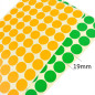 Lot de 1120 petits autocollants ronds à pois colorés de 19 mm - 16 couleurs - Pour bureau, école, calendrier, cartes Lot de 1120 petits autocollants ronds à pois colorés de 19 mm - 16 couleurs - Pour bureau, école, calendrier, cartes