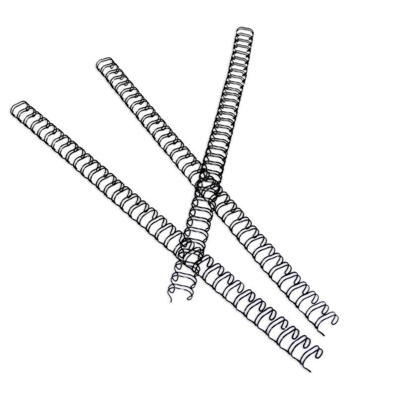 RAYSON Spirale reliure métalliques, Capacité de reliure 25 feuilles, 6,4 mm, 34 anneaux, A4, Pas de 3:1, Noir, Paquet de 100 RAYSON Spirale reliure métalliques, Capacité de reliure 25 feuilles, 6,4 mm, 34 anneaux, A4, Pas de 3:1, Noir, Paquet de 100