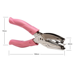 AIEX 1mm Pince Perforatrice Rond Perforateur perforateur à poinçon Rond en Papier Rond Unique, avec poignée Rose pour Papier d'a