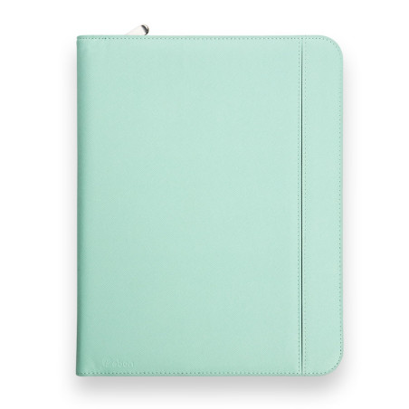 Vebon® Porte-Documents A4 Grand Rome I Double Fermeture éclair + Pince I Porte-Documents de conférence + Sacoche pour Ordinateur