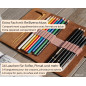 skaard Étui à Crayons XL | Cuir de Buffle véritable | Aussi pour brosses | Marron