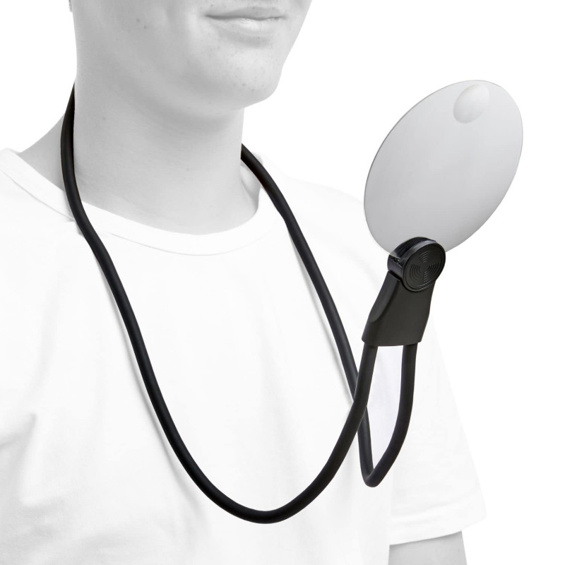 FALINGO Loupe 3-en-1 Tour de Cou Mains Libres sur Pied à Main grossissement Optique 200% ou 400%