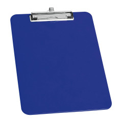 Wedo 0576603 Porte-bloc A4 en plastique avec porte-stylo Bleu