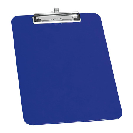 Wedo 0576603 Porte-bloc A4 en plastique avec porte-stylo Bleu