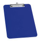 Wedo 0576603 Porte-bloc A4 en plastique avec porte-stylo Bleu