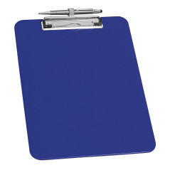 Wedo 0576603 Porte-bloc A4 en plastique avec porte-stylo Bleu