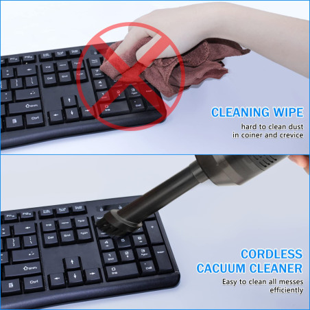 Aspirateur de Clavier pour Ordinateur Mini aspirateur Rechargeable Puissant, aspirateur Portable sans Fil-Meilleur Outil de Nett