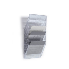 Durable Flexiboxx Présentoir Mural 6 A4 Paysage Transparent