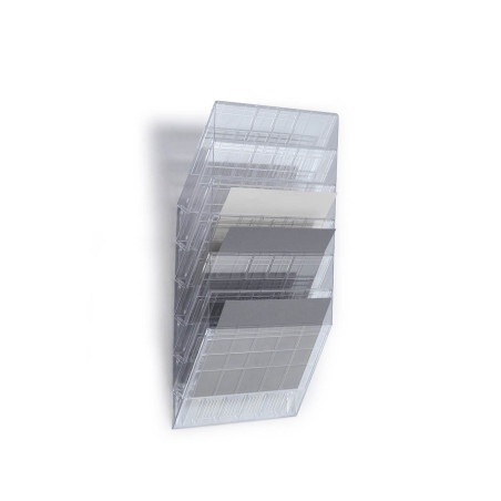 Durable Flexiboxx Présentoir Mural 6 A4 Paysage Transparent