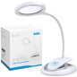 eSynic Lampe loupe LED 5X 10X Rechargeable avec Pince à métal 15LEDS 3 réglages d'éclairage réglables