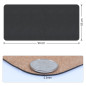 Vicloon Tapis de Bureau en Cuir PU, 90×43cm Sous-main Bureau, Tapis de Souris, Protection de Bureaus Antidérapant en Daim Avec B Vicloon Tapis de Bureau en Cuir PU, 90×43cm Sous-main Bureau, Tapis de Souris, Protection de Bureaus Antidérapant en Daim Avec B