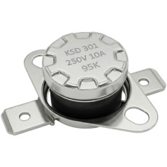 Lumonic Interrupteur thermique 95°C Contact NO 250V 10A Interrupteur de température thermostat KSD301 Bimétal Protection thermiq