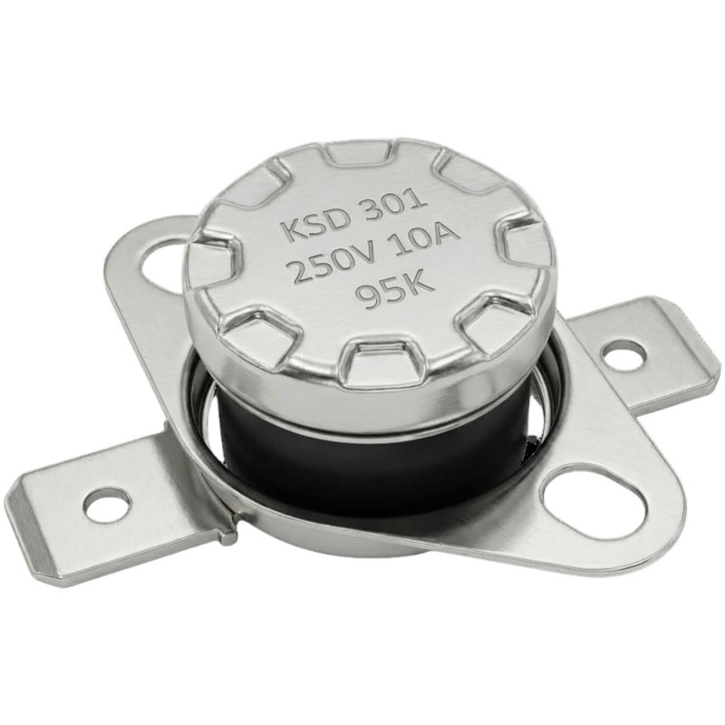 Lumonic Interrupteur thermique 95°C Contact NO 250V 10A Interrupteur de température thermostat KSD301 Bimétal Protection thermiq