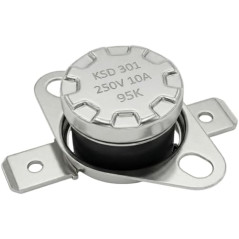 Lumonic Interrupteur thermique 95°C Contact NO 250V 10A Interrupteur de température thermostat KSD301 Bimétal Protection thermiq